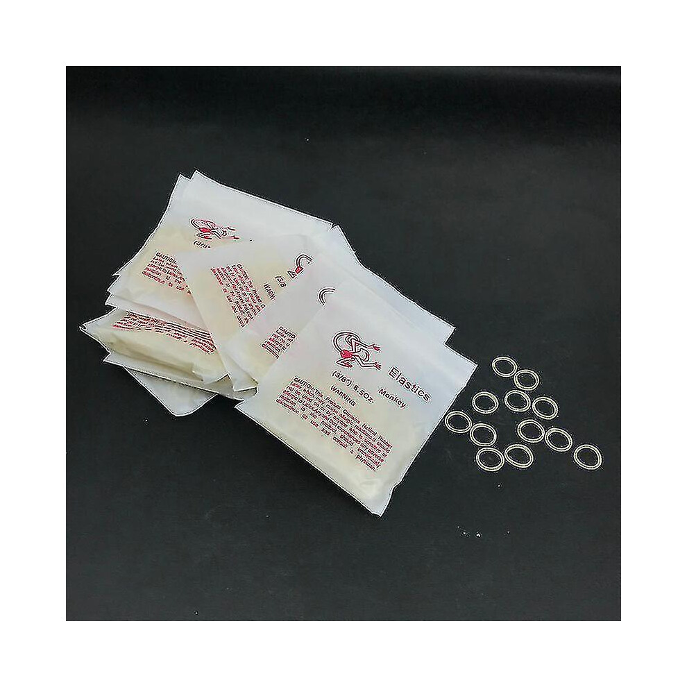 (6.5Oz Monkey-10packs) Tib  10packs/1000pcs Dental Elastic Rubber Bands Orthodontic Braces Bands  3.5oz/5oz/6.5oz Dental Orthodontic Product