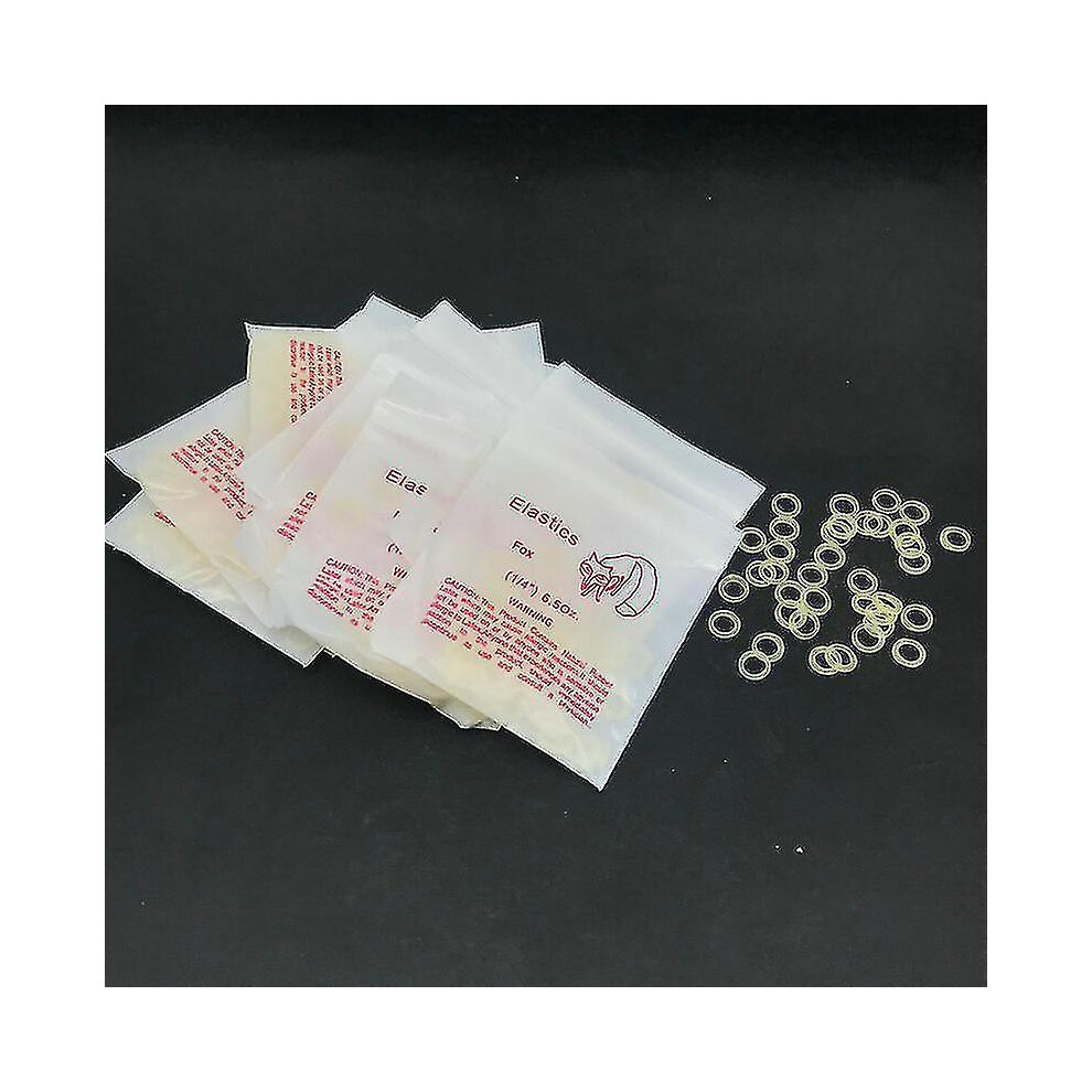 (6.5Oz Fox-10pack) Tib  10packs/1000pcs Dental Elastic Rubber Bands Orthodontic Braces Bands  3.5oz/5oz/6.5oz Dental Orthodontic Product