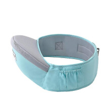 (Light Blue) Baby Hip Seat, Hip Carrier With Side Pocket, Seat Carrier Lightweight Baby Carrier Front Carrier