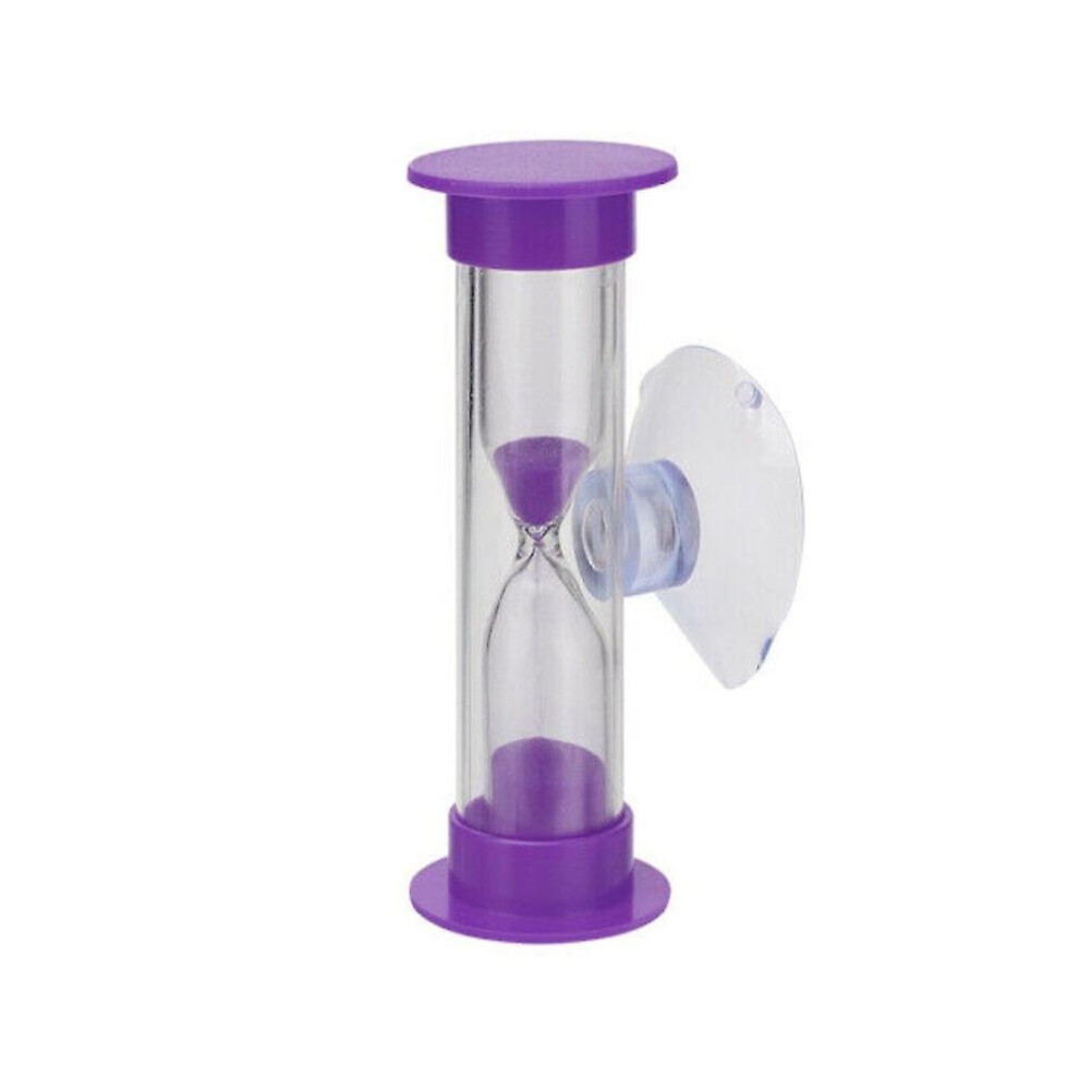 (2/3 Minute Colorful Hourglass Timer With Suction Cup Children's Toothbrushing Timer Accessories Household) 2/3 Minute Colorful Hourglass Timer With S