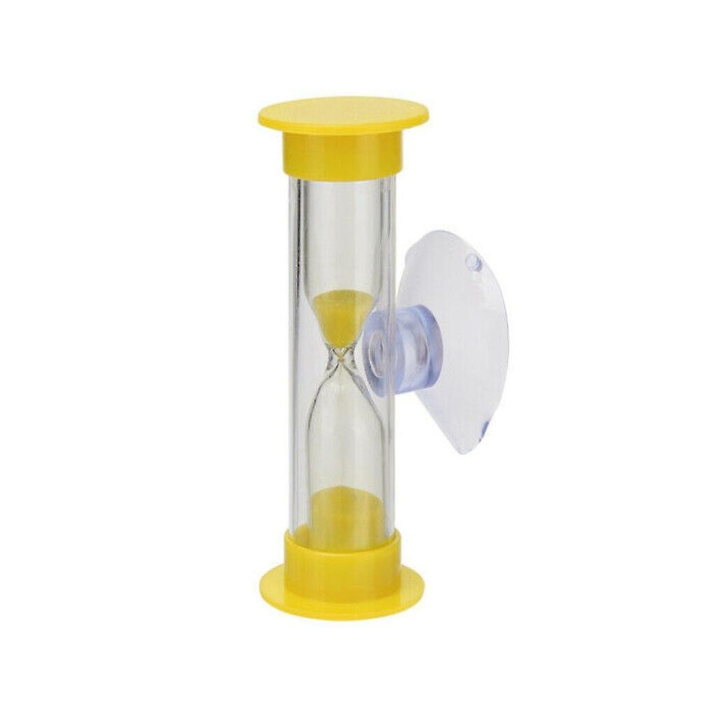 (2/3 Minute Colorful Hourglass Timer With Suction Cup Children's Toothbrushing Timer Accessories Household) 2/3 Minute Colorful Hourglass Timer With S