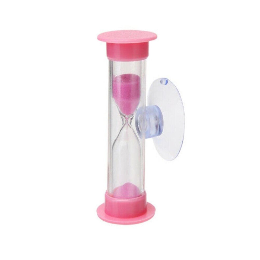 (2/3 Minute Colorful Hourglass Timer With Suction Cup Children's Toothbrushing Timer Accessories Household) 2/3 Minute Colorful Hourglass Timer With S