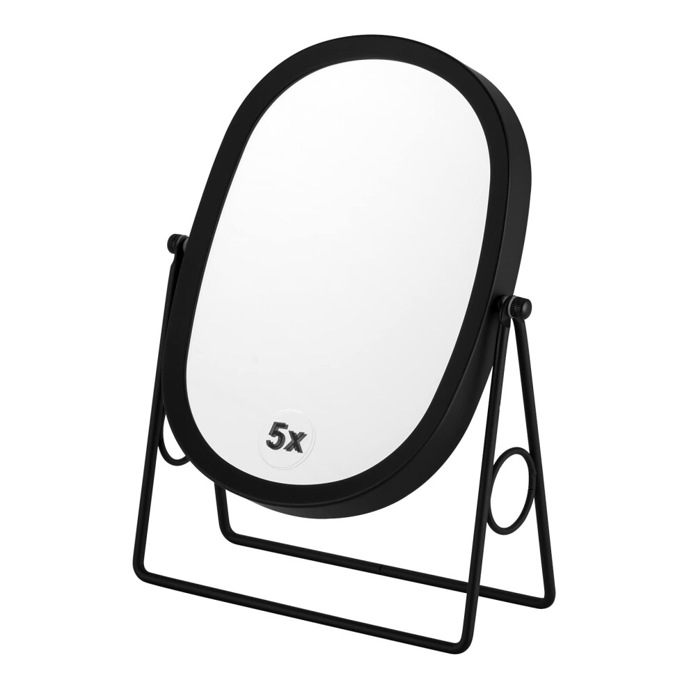 Joyoeikon Classic Dual Sided 5X And 1X Magnifying Makeup Mirror And Ta