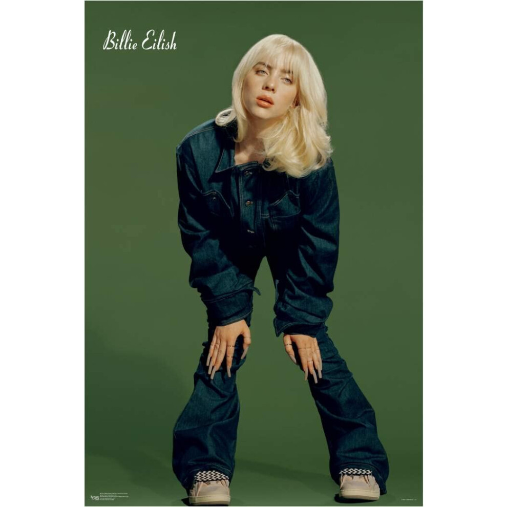 Plakaty Scorpio Billie Eilish - Plakat Dzinsowy - Oficjalnie Licencjonowany - Laminowany - 24,5 ""X 36,5""""-image
