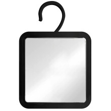 MIRRORVANA riippuva sumuton suihkupeili parranajoon 360 kntyvll kntyvll koukulla ? huurtumaton ja iskunkestv pinta 6,3"" x 6,3"" (musta)