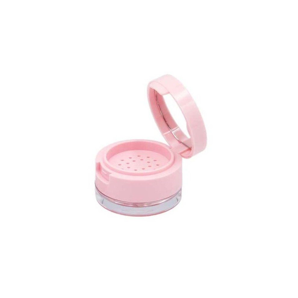 (pink, 3g) With Sieve Loose Powder Jar Mini Empty Powder Case Reusable Cosmetics Container  Gift