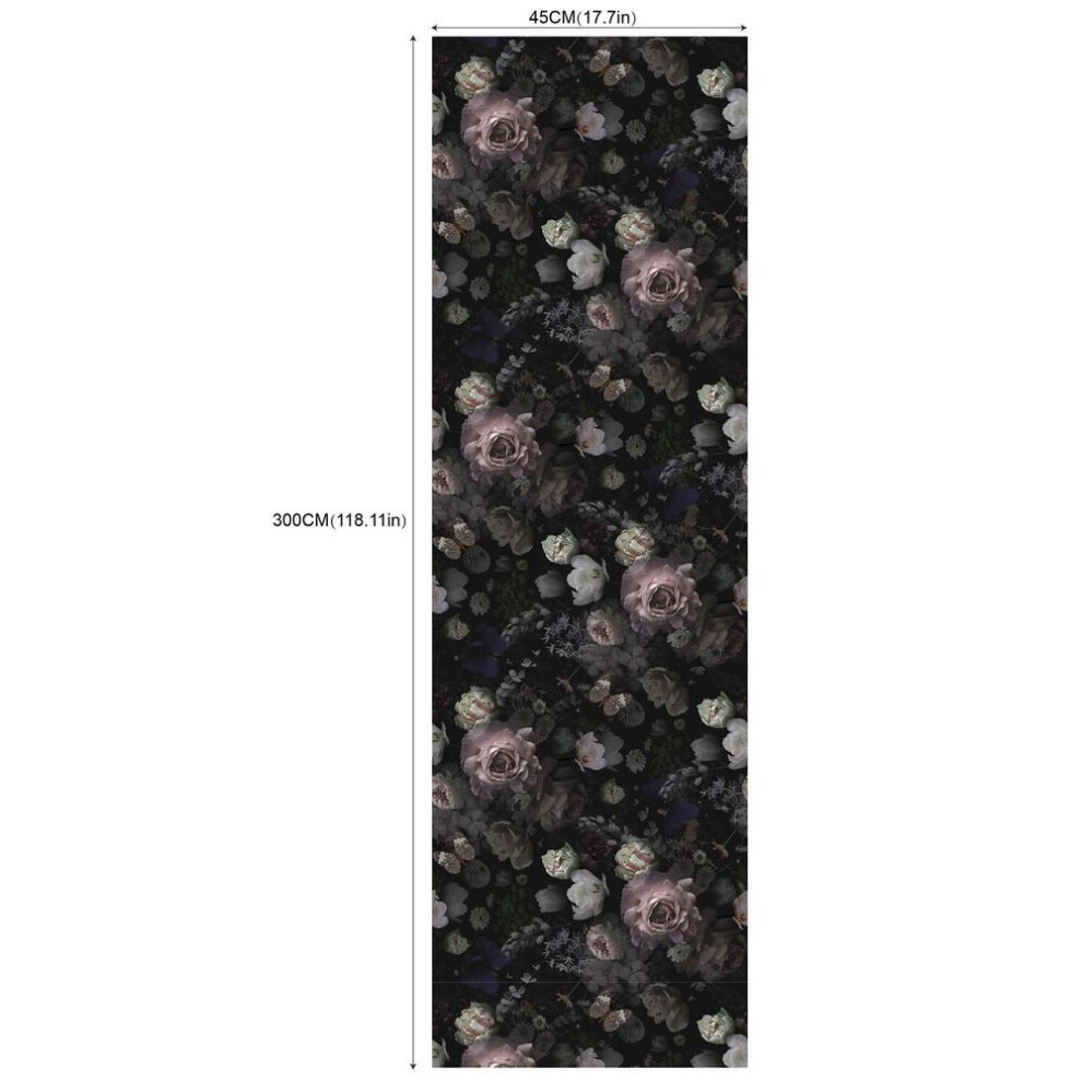 (RW193) Fresh Green Plant Flower And Leaf Lemon Living Room Bedroom Self-adhesive Wallpaper