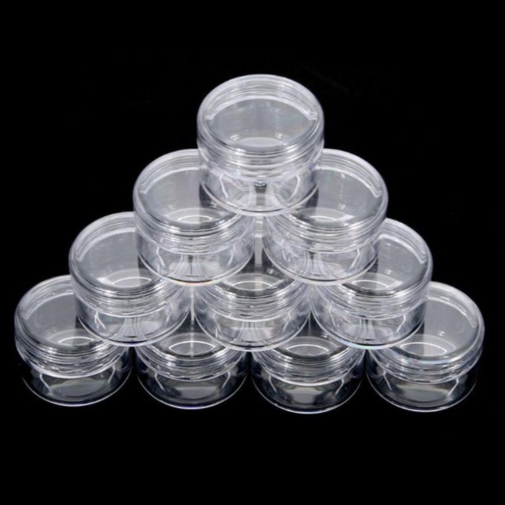 10x Clear Makeup Cosmetic Empty Jar Eyeshadow Face Cream Container Bottle