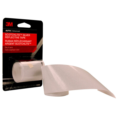 3M 3M Scotchlite Ασημένια Ανακλαστική Ταινία, 03456, 5 cm x 91 cm, 1 Ρολό 1
