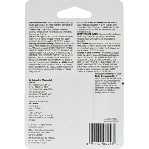 3M 3M Scotchlite Ασημένια Ανακλαστική Ταινία, 03456, 5 cm x 91 cm, 1 Ρολό 2