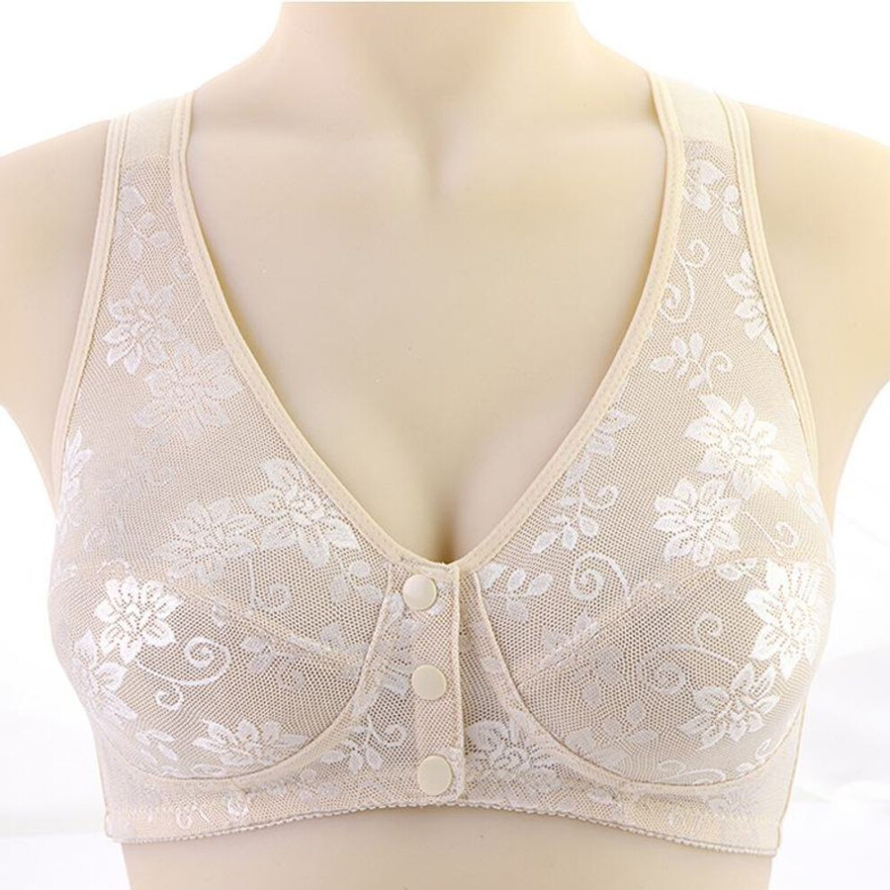 (as the picture, 38) Women&apos;s No-Rim Summer Cotton Sports Bra