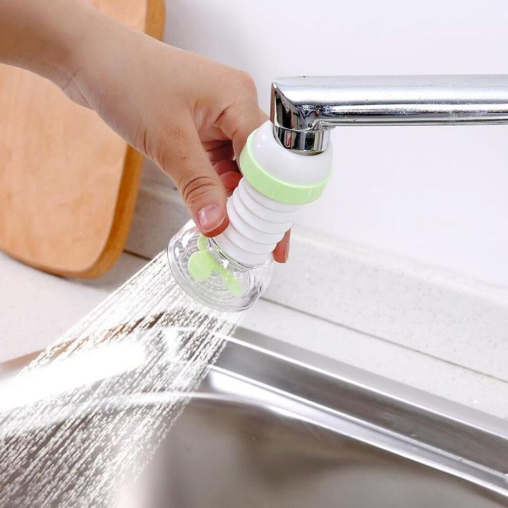 (green) 360 Degree Kitchen Faucet Shower Head  Faucet Aerator Connector Nozzle Tap Adapter Water Saving