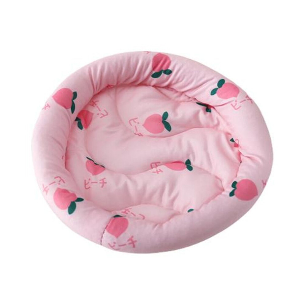 (pink, L) Hamster Cooling Nest Breathable Absorb Body Heat Air Permeable Soft Small Animal