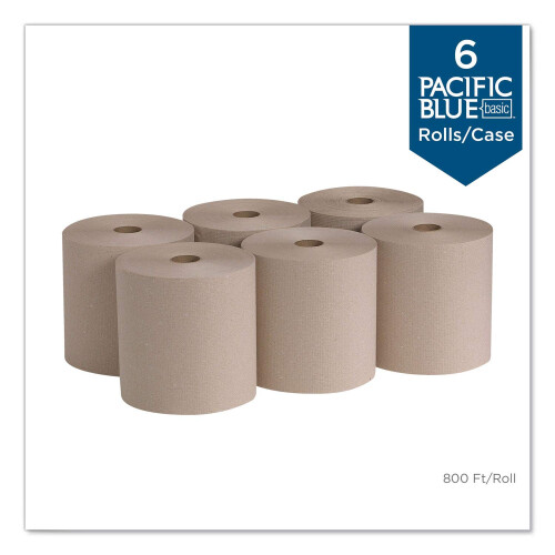 Ρολά Χαρτιού Χεριών Basic Recycled Pacific Blue από GP PRO, Καφέ, 26301, 800 Πόδια 1