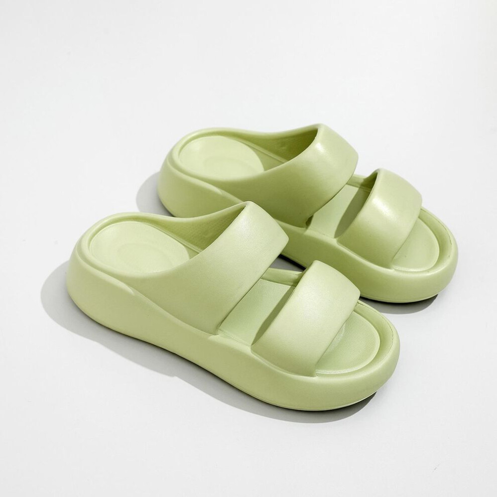 (green, 38/39) Thick Soled Eva Home Slippers For Women In Summer, Indoor Cool Slippers For Non Smelly Feet For Outdoor Use