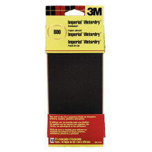 Hojas de papel de lija 800-grit Imperial Wetordry 3-2/3 x 9 in. (Paquete de 10)