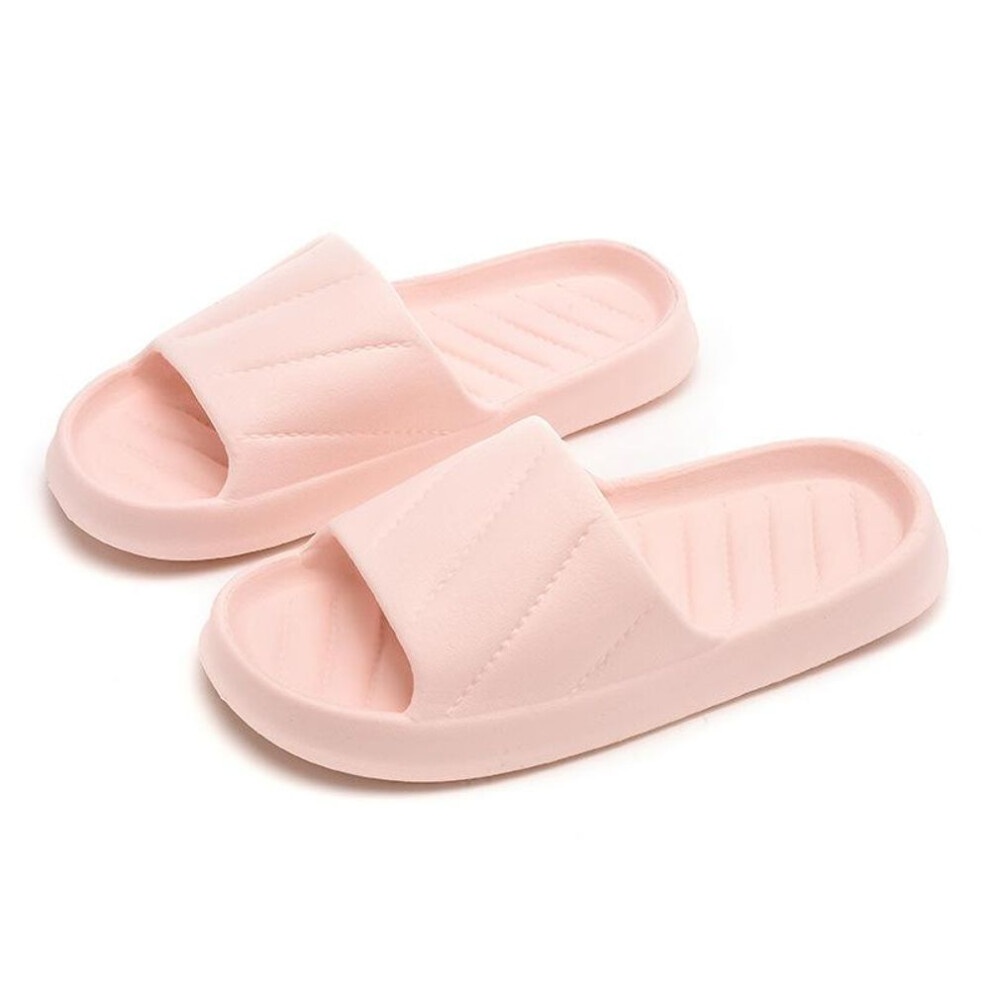 (pink, 40-41) New Summer Sandals Indoor Foam Light Couples&apos; Home Slippers For Men And Women