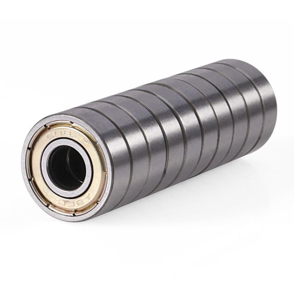 (10PCS) 10pcs 608zz Carbon Steel Skateboard Scooter Roller Deep Groove Ball Bearings Wheels 3D Printer Parts