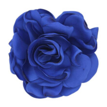 (royal blue) 1PC Handmade Lapel Pin Gift Fabric Corsage Flower Brooch Cloth Elegant Accessories Wome Art