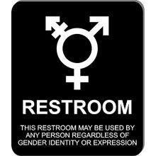 K pelnov tabula 8 1/2 X 10 Hlin kov TABULA TOALETY NOV LBGTQ LGBT alebo GLBT