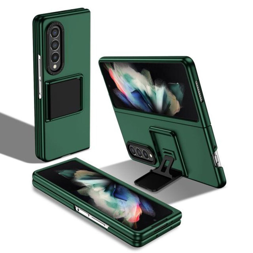 (green, for Samsung Z Fold 4) Zfold4 Shockproof Kickstand Folding Case For Samsung Galaxy Z Fold 4 Fold4 Fold3 Fold 3 Zfold3 Mobile Phone Accessories Coque