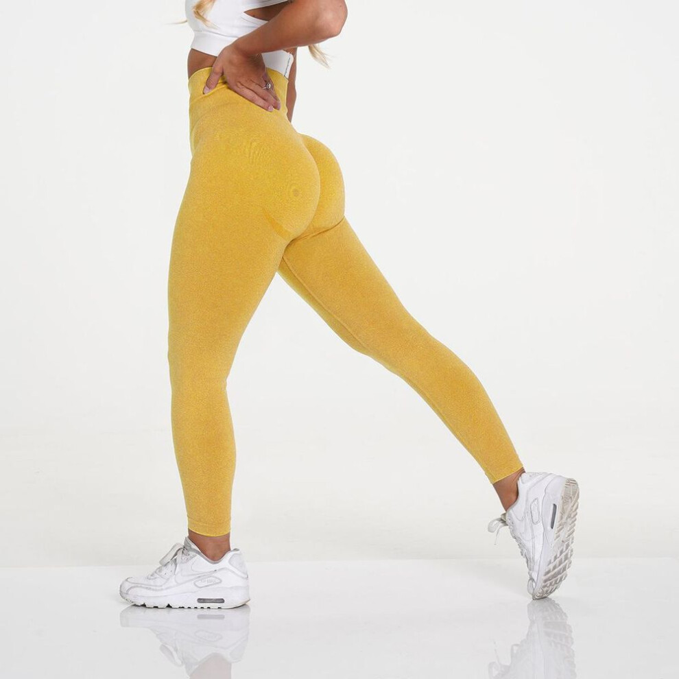 (yellow, S) Women For Fitness Gym Leggings Women High Waist Sports Pants Yoga Shorts Push Up Sportswear