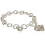 Guess GUESS Damen Silbertone Ketten Toggle Dangle Herz Charm Armband 1
