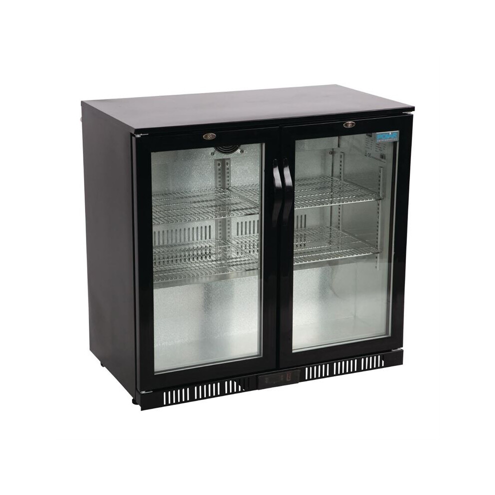Polar G-Series Back Bar Cooler with Hinged Doors 198Ltr
