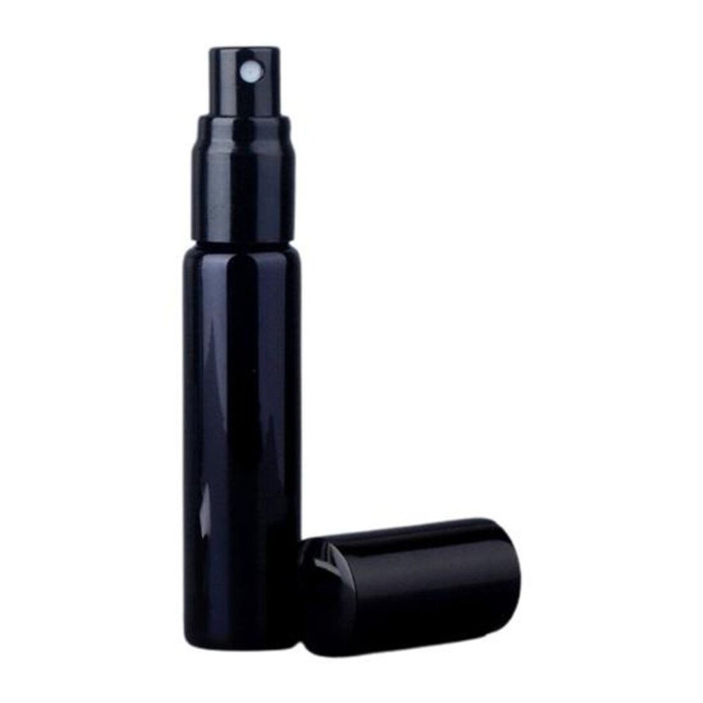 (black, 5ML) For Travel Portable Leak Proof 5ml/10ml Perfume Bottle Empty Spray Bottles Uv Glass Refillable Perfume Atomize