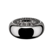 Cenicero de acero inoxidable Alessi Aleesi 769016 16 cm Plata