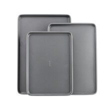 GoodCook Everyday Nonstick Bakplåtset i 3 delar - Små 13” x 9”, Medium 15” x 10”, Stora 17” x 11”