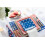 Caspari Red and White Stripe Square Paper Dinner Plates - Pack of 8 3