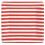Caspari Red and White Stripe Square Paper Dinner Plates - Pack of 8 1