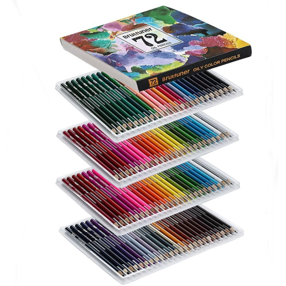 (72 color) 48/72/120/160/180 Colors Oil Pencil Artist Professional Color Pencils Set Sketching Painting For Kids Students Drawing School Art Supplies