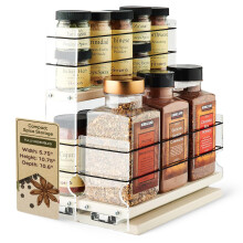 Pystysuora Spice Combo -maustehyllylaatikko - Ulos vedettv ruokakomero ja silytystila - Keittikaappien jrjestely - Liukuva maustekotelo - Made i