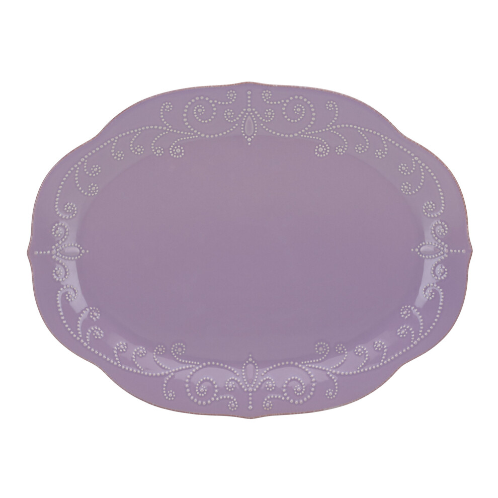 Lenox French Perle Violet Oval Platter