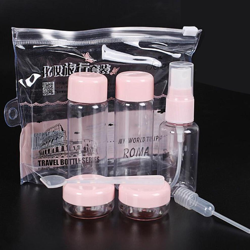 7pc/Set Travel Mini Makeup Cosmetic Face Cream Bottles Empty Make Up Container Bottle Travel