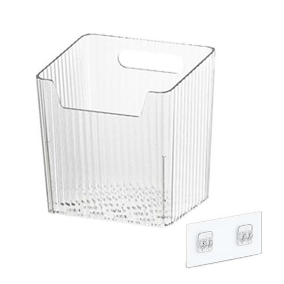 (as the picture, Small) Kitchen Cabinet Door Storage Box 7kg Load Capacity Easy To Install Self-adhesive Wall Mounted Kitchen Cupboard Organizer