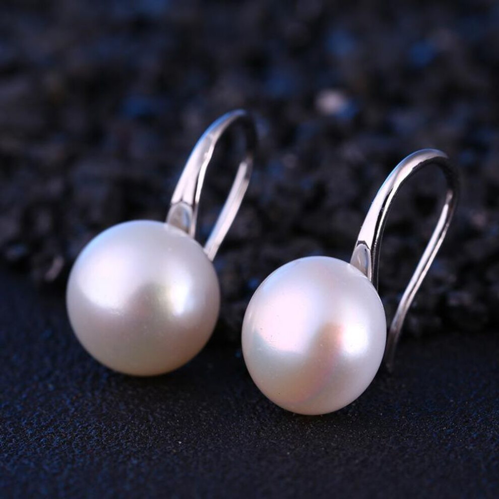 (silver) 1 Pair Women Hanging Earrings Trend Boucle Party Wedding Fashion Round Jewelry
