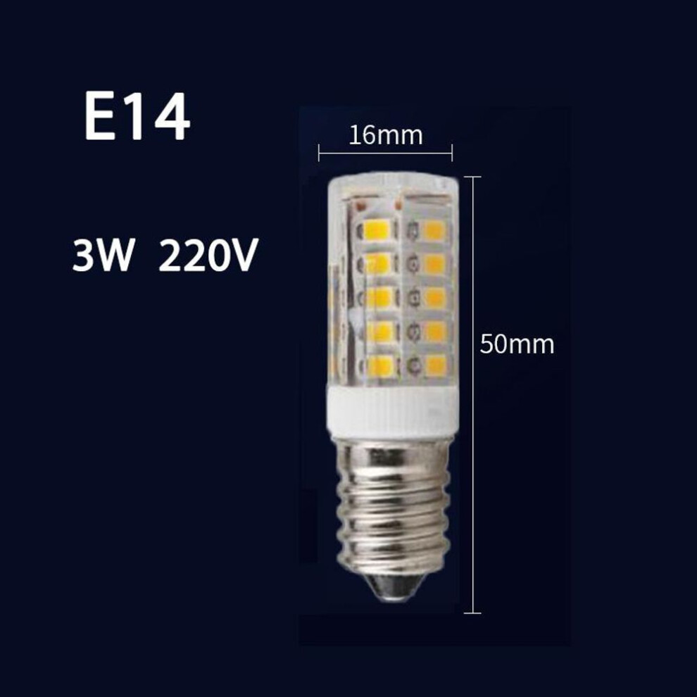 (yellow, E14-3W) E14 Led Mini Lamp 3w 5w 7w 9w  Ac 220v 230v 240v Led Corn Bulb 360 Beam Angle Replace Halogen Chandelier Light Myy