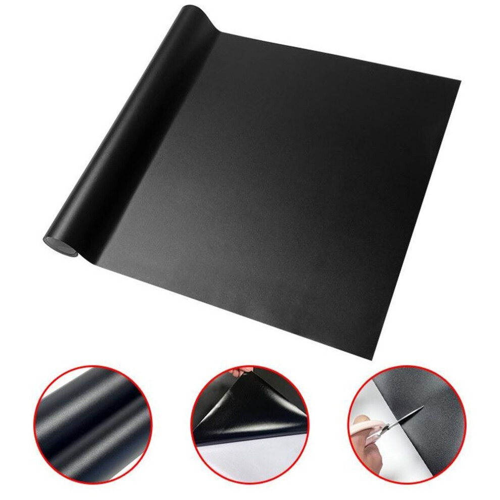 (black, 45*150cm) 1pc Self-adhesive Blackboard Wall Sticker, Writing Board Sticker, Thickened Blackboard Stickers