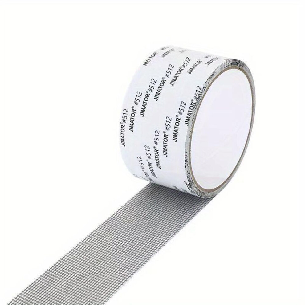 (gray) 1 Roll Window Screen Repair Tape, Self Adhesive Mesh Tape, Anti Insect Mosquito Mesh, Broken Holes Repairing