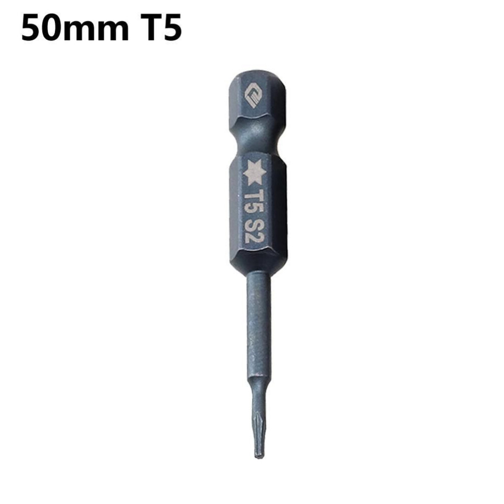 (T5) Accuracy Torx Screwdriver Bit Alloy Steel High Hardness