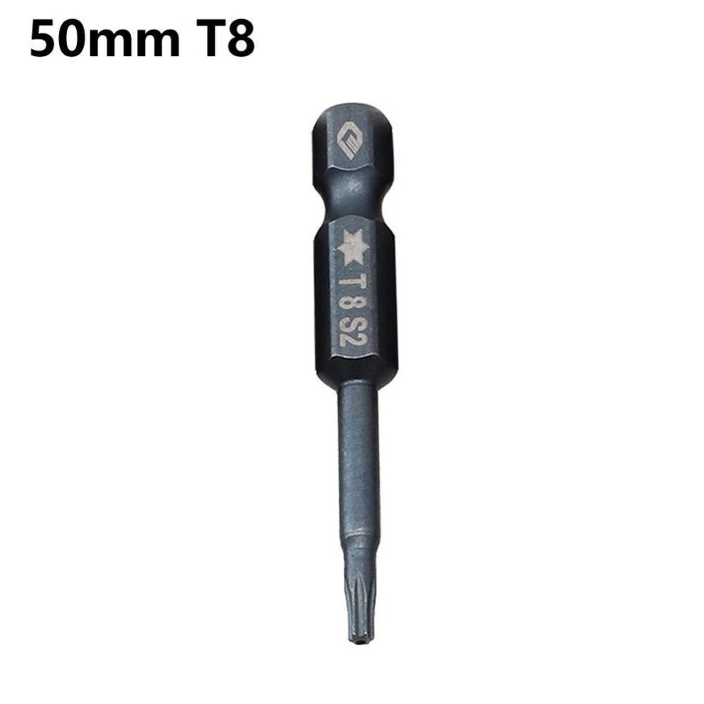 (T8) Accuracy Torx Screwdriver Bit Alloy Steel High Hardness