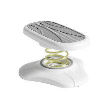 (Gray)Foot Stool Spring Footrest Multifunctional Sports Pedal For Toilet Office