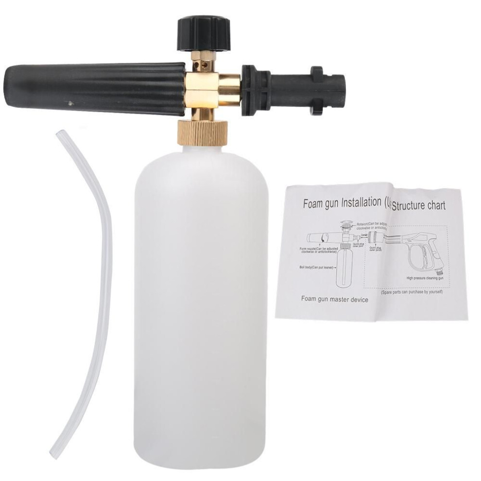 Snow foam lance Car foam wash For Karcher K2 K3 K4 K5 K6 K7 1L Car Soap Foam Generator High Pressure Washer Adjustable Sprayer Nozzle