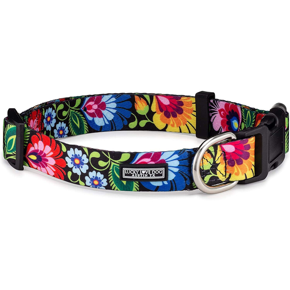 Ensemble de colliers et laisses pour chien Lucky Love - Collier et laisse assortis - Pratique et fiable - Du petit au grand
