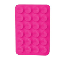 (Rose red) 5pcs Silicone Suction Phone Case Adhesive Mount, For Iphone