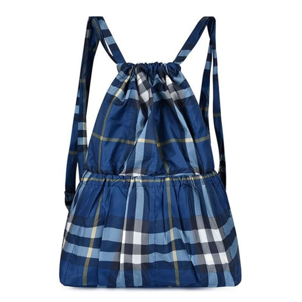 (#6) Fashion Vintage Drawstring Backpacks Women Large Capacity Flower Ethnic Style Waterproof Nylon Rucksack Shoulders Backpacks