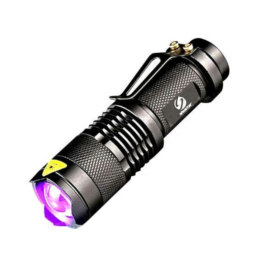 Uv Flashlight Torch Blacklight Lamp Light Battery Aa Powered For Marker Checker